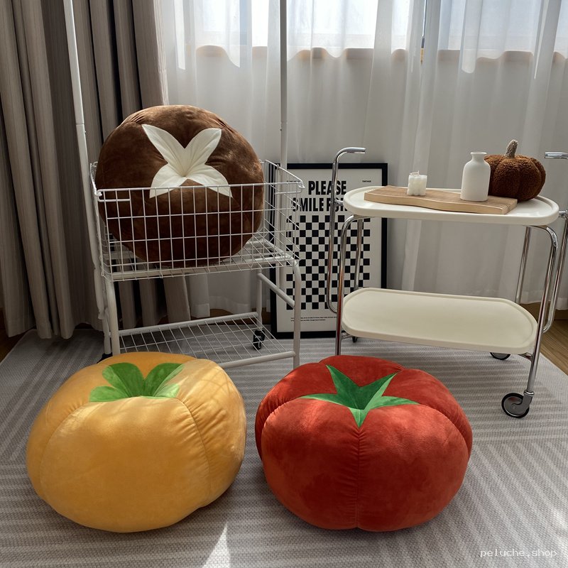 Coussins Peluche Légumes Originaux - Décoration Ludique & Confort