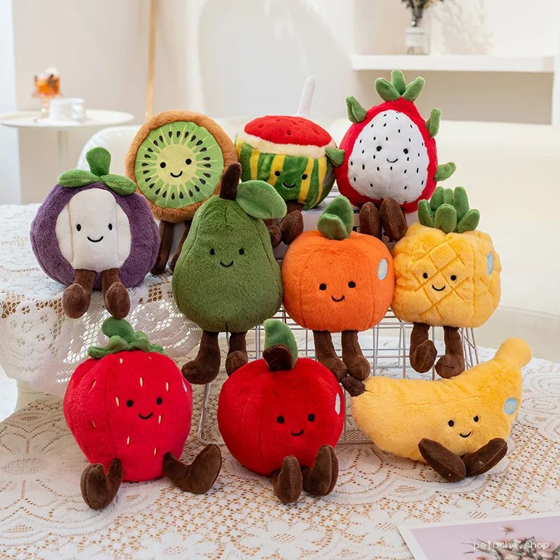 Peluches Fruits Mignons | Jouets Doux et Colorés pour Enfants