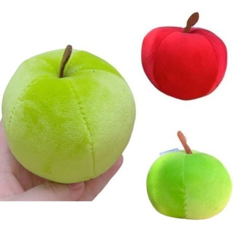Peluche Pomme Douce & Mignonne | Rouge ou Verte | Jouet Enfant