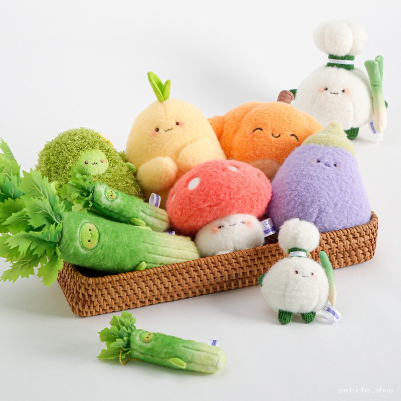 Peluches Légumes Kawaii – Collection Douceur et Originalité