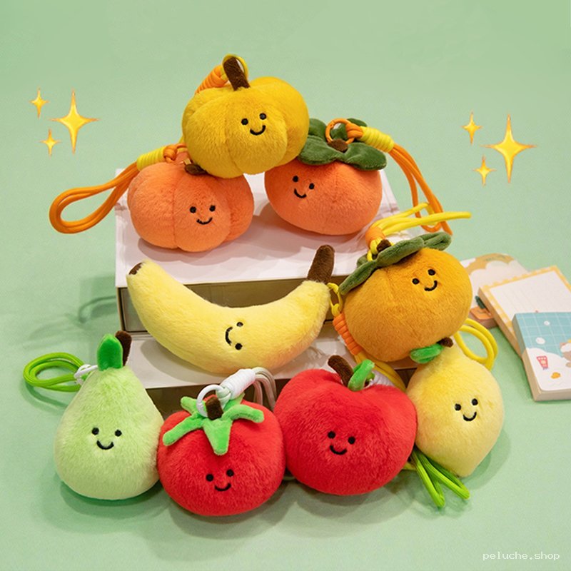 Porte-clés Peluche Fruits Mignons | Accessoire Kawaii