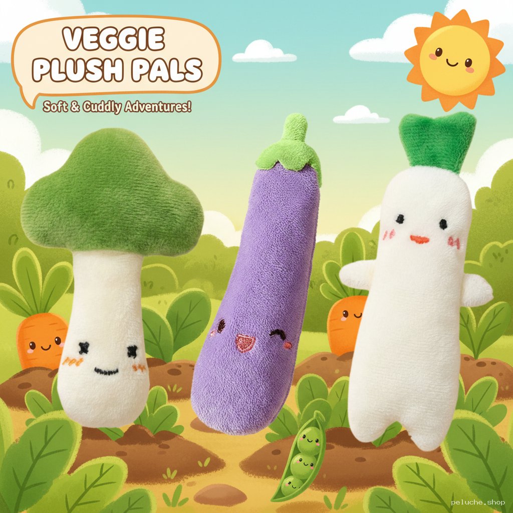 Peluches Légumes Adorables - Doudous Végétaux Doux et Câlins
