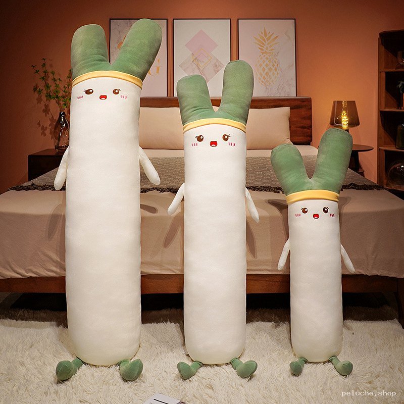 Peluche Longue Radis Kawaii - Coussin Câlin Enfant & Adulte