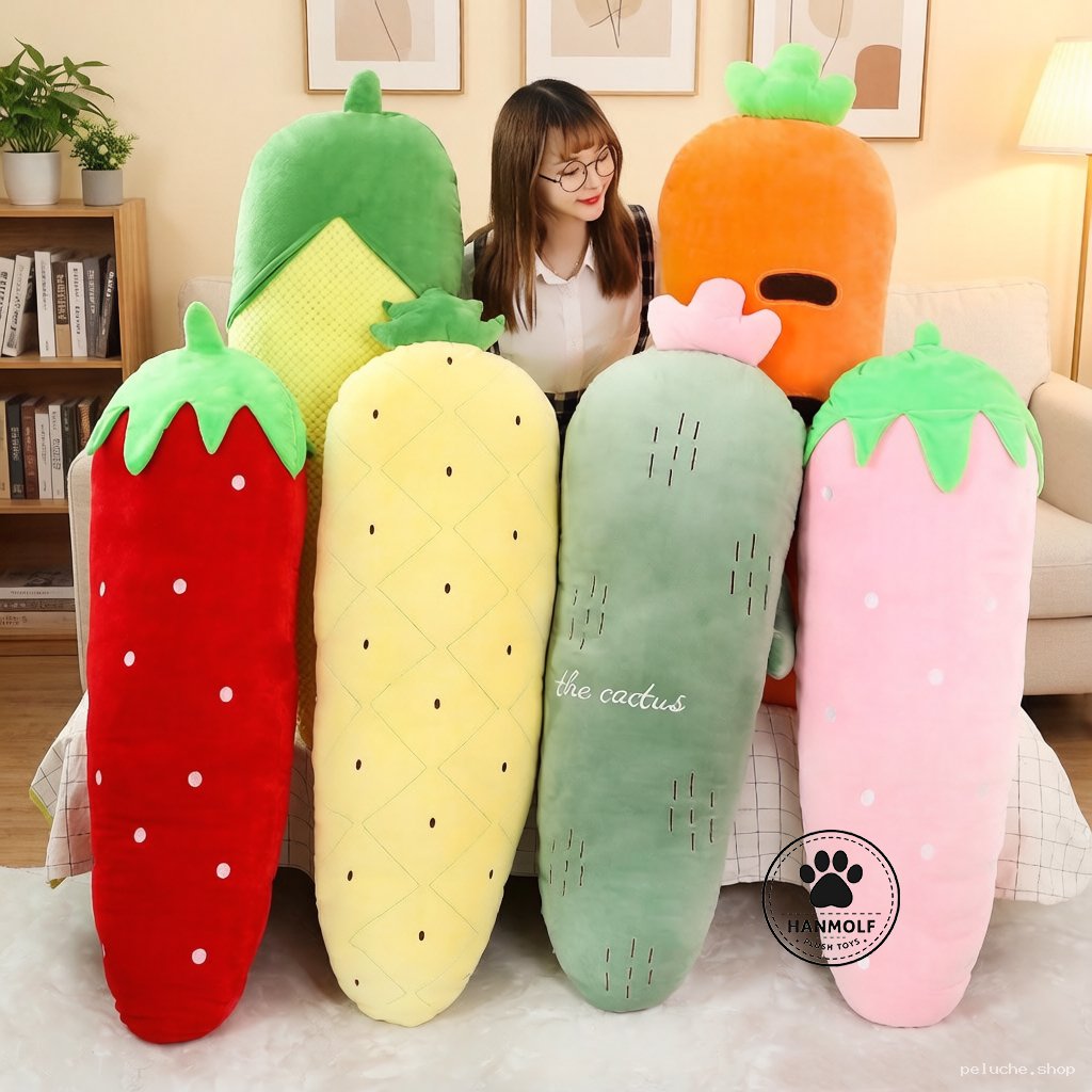 Peluches Géantes Fruits & Légumes Douces | Décoration Fun