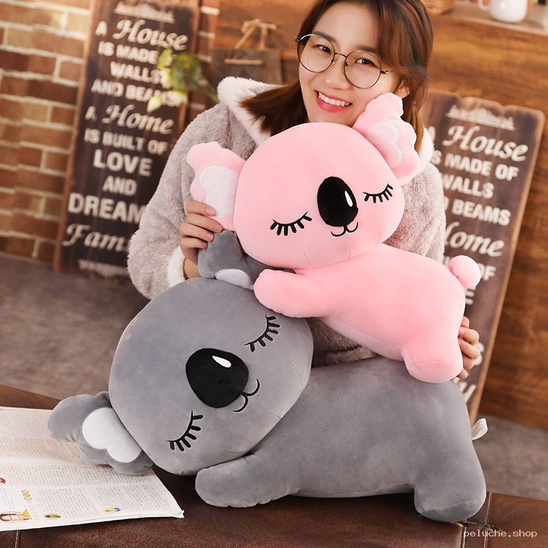 Peluche Koala Mignonne Rose ou Grise | Douceur & Câlins