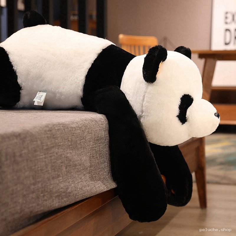 Peluche Panda Géante Noire et Blanche, Douce et Mignonne