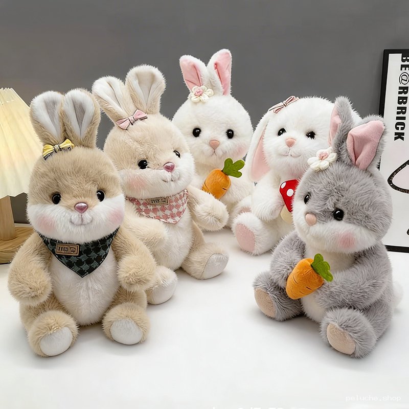 Lapins en Peluche Douce Mignons | Collection Adorable & Colorée