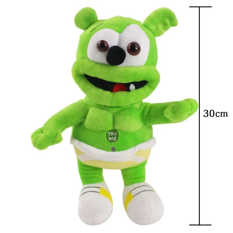 Peluche Gummy Bear Verte Chantante 30cm - Cadeau Enfant