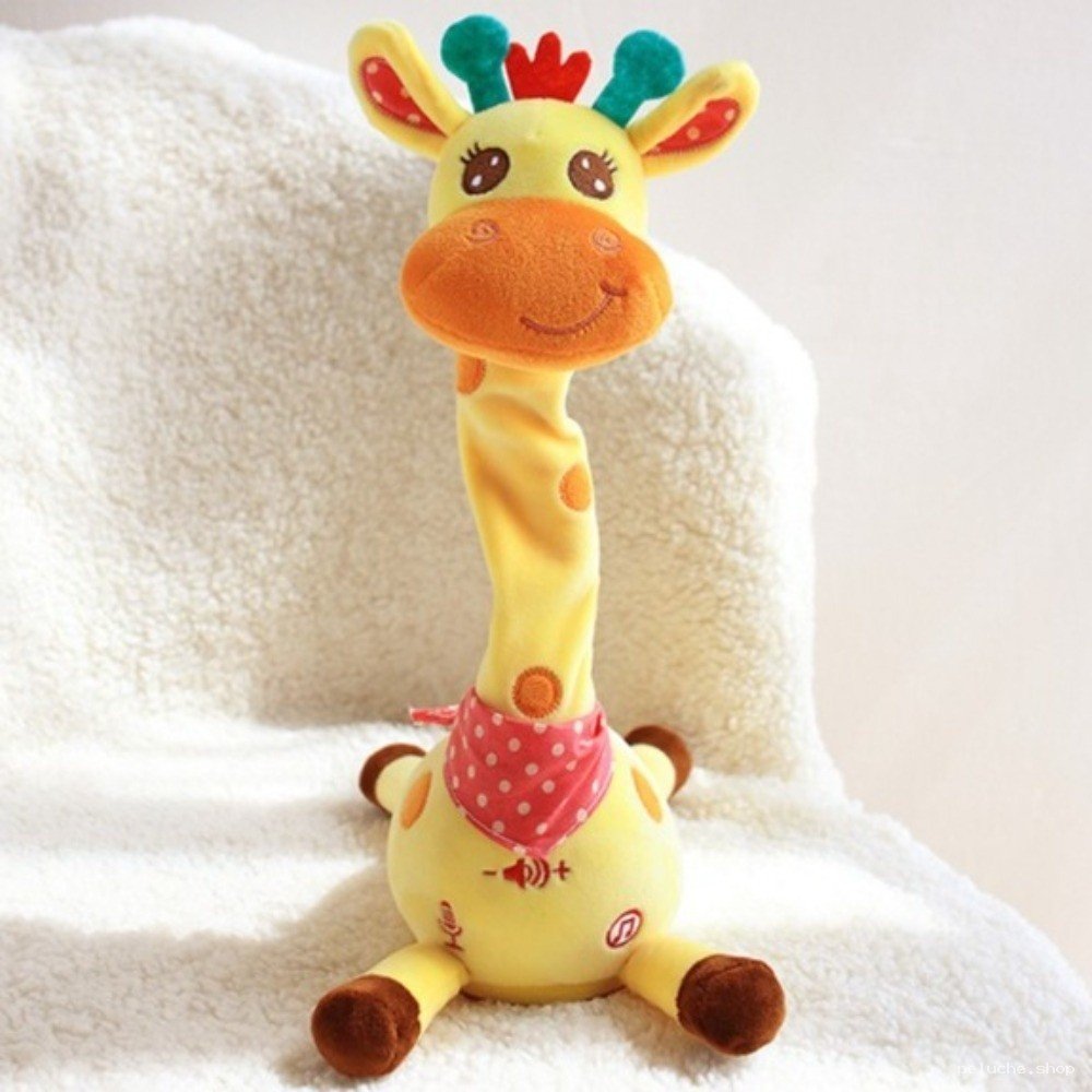 Girafe Peluche Musicale Bébé - Jouet d'Éveil Doux & Interactif