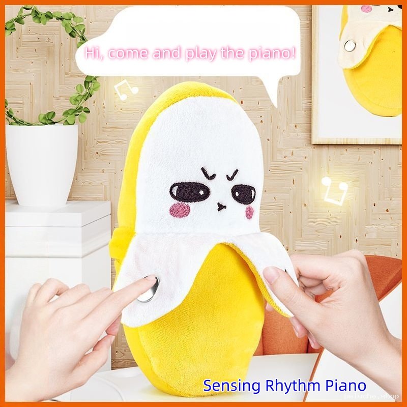 Peluche Banane Piano Interactif | Jouet Musical Éducatif Enfant