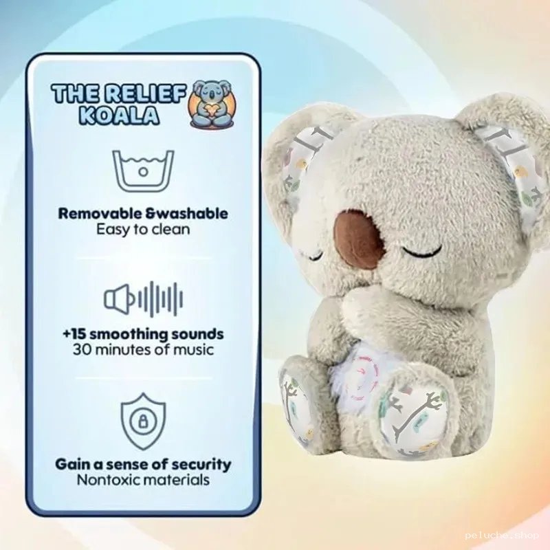 Koala Relaxant Musical Lavable | Doudou Bébé Apaisant