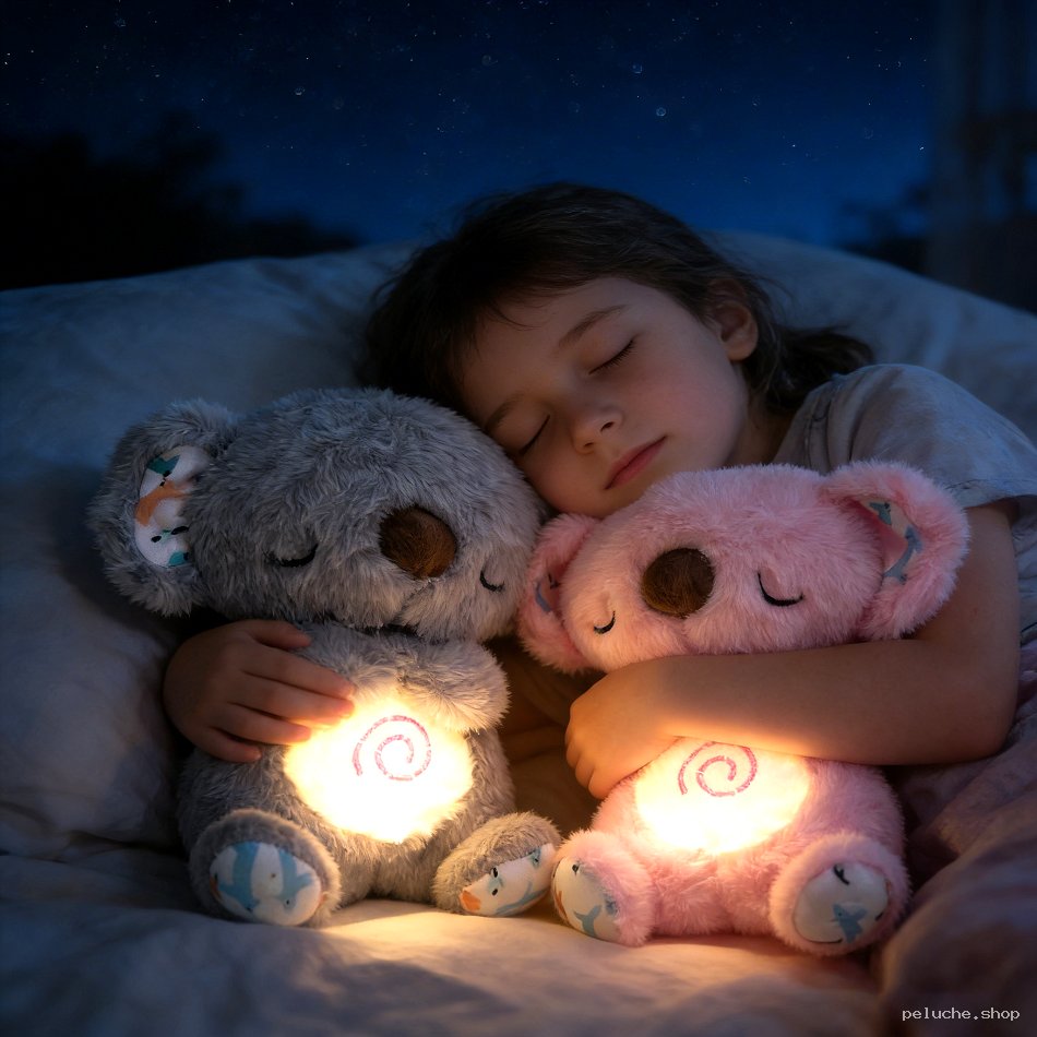 Peluche Koala Lumineuse : Compagnon de Nuit Calmant pour Enfants