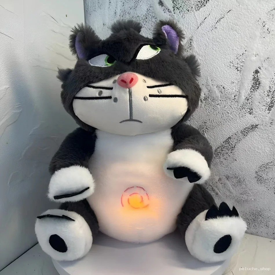 Peluche Chat Grumpy Lumineux | Doudou Doux pour Enfants