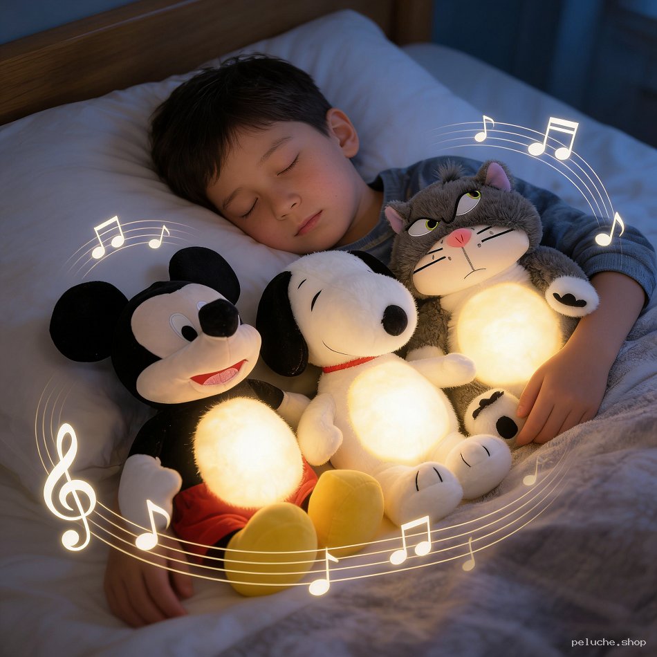 Peluche Veilleuse Musicale Enfant | Lumière & Sons Doux