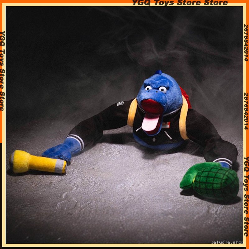 Peluche Monstre Bleu Originale - Figurine Étrange avec Accessoires