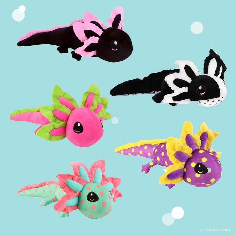 Peluches Axolotls Mignons & Colorés - Adoptez le Vôtre !
