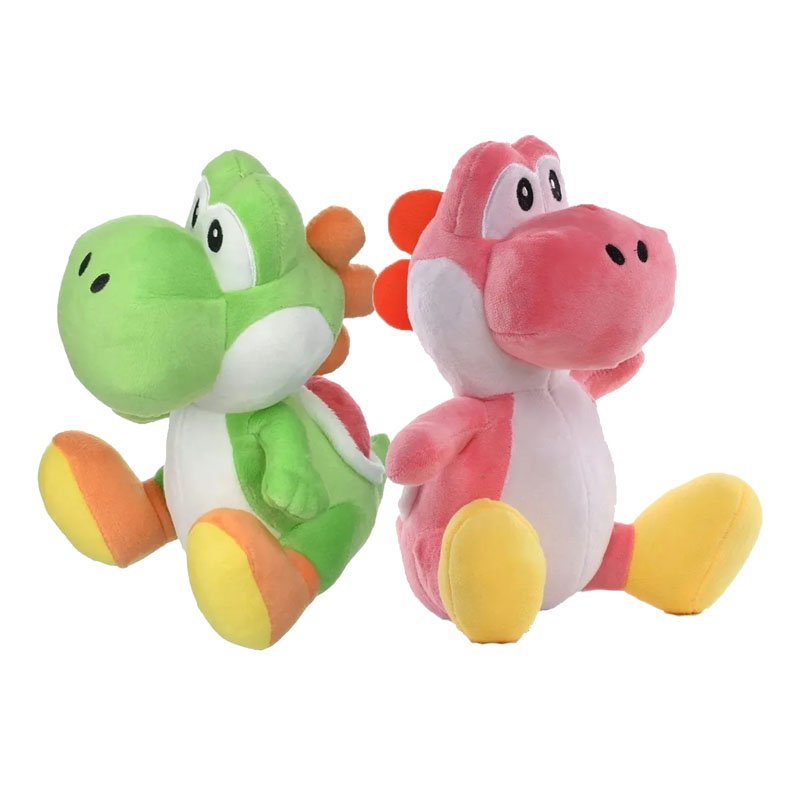 Peluches Yoshi Nintendo Vert & Rose | Douceur Mario Bros