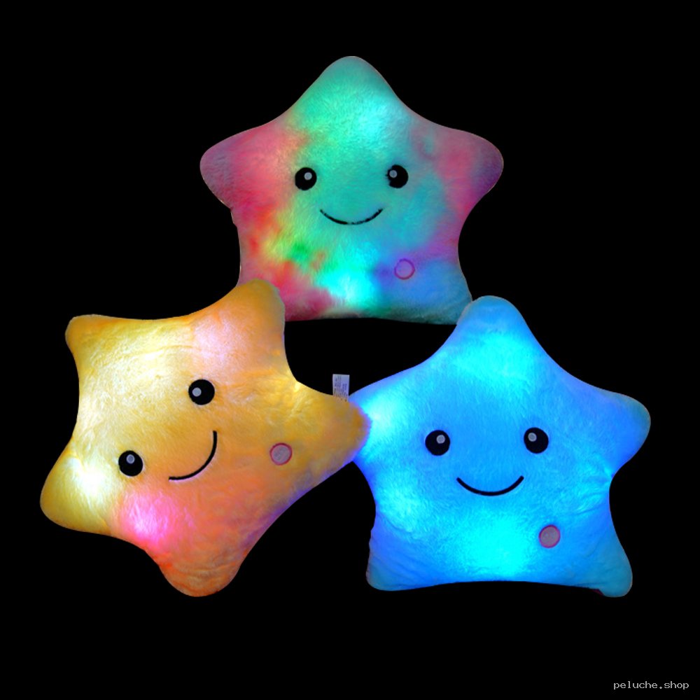 Étoile Lumineuse Peluche Douce | Coussin LED Enfant Magique