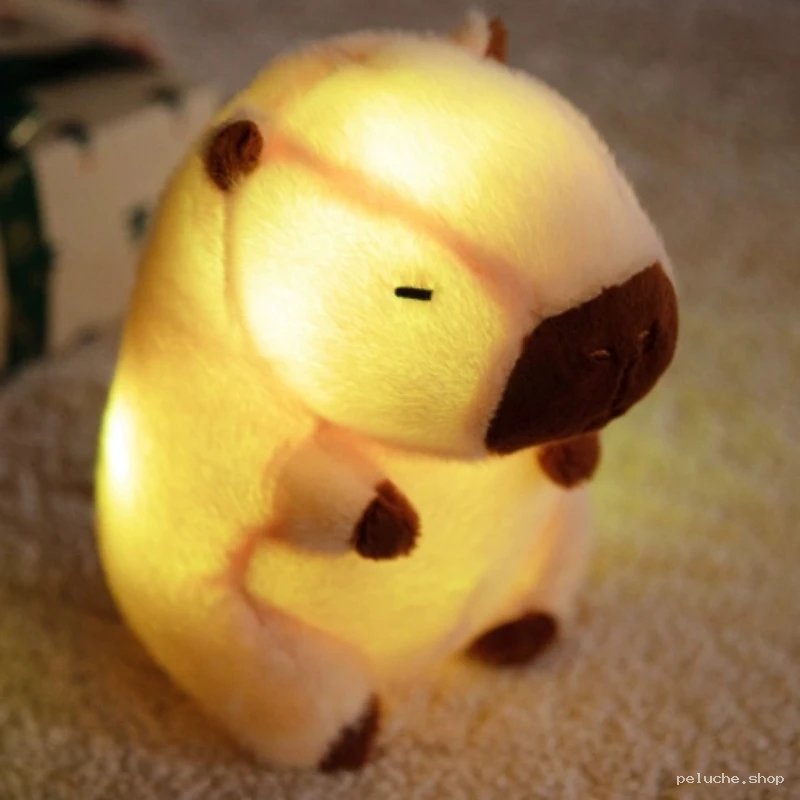 Peluche lumineuse Capybara – Veilleuse douce et adorable