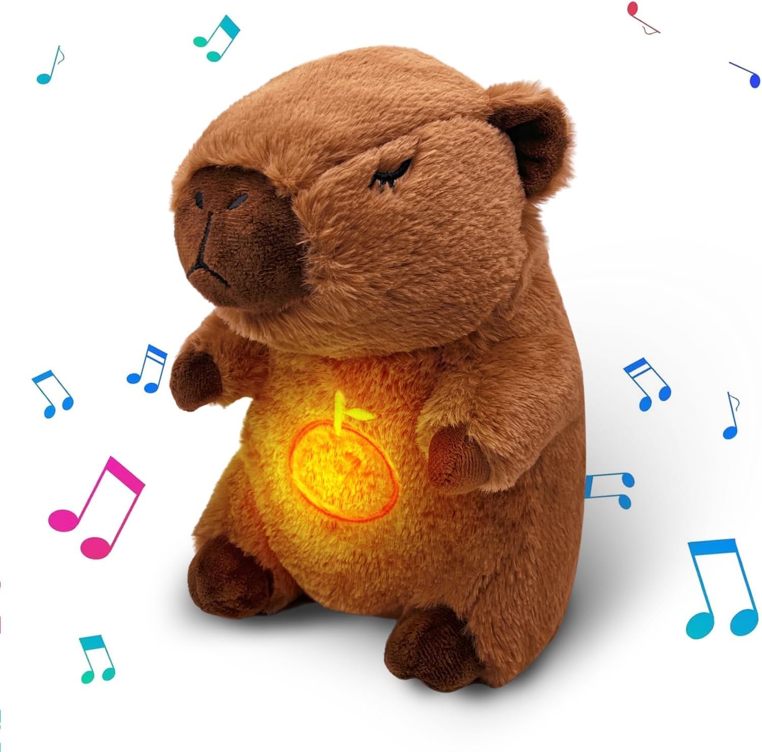 Peluche Capybara Lumineuse Musicale - Veilleuse Enfant
