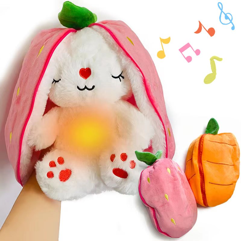 Lapin Lumineux Musical | Peluche Veilleuse Douce Enfant