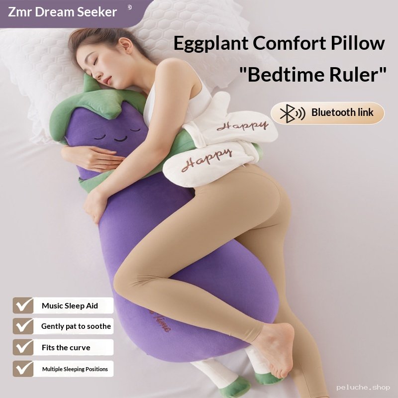 Oreiller Confort Aubergine "Bedtime Ruler" | Aide au Sommeil