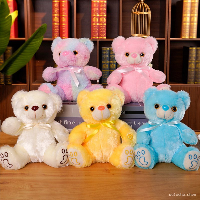 Peluches Ours Colorés Scintillants - Douceur et Magie