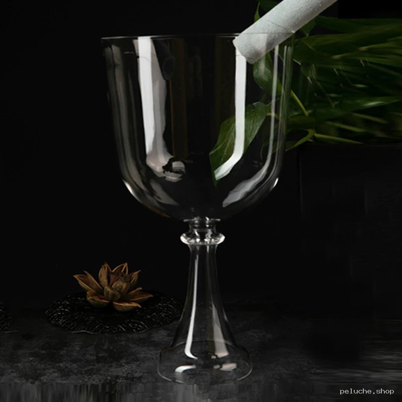 Grand Verre à Pied Transparent Élégant | Déco & Boissons