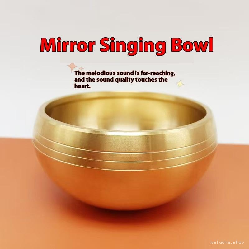 Bol Chantant Miroir Doré - Sons Mélodieux & Relaxation Profonde