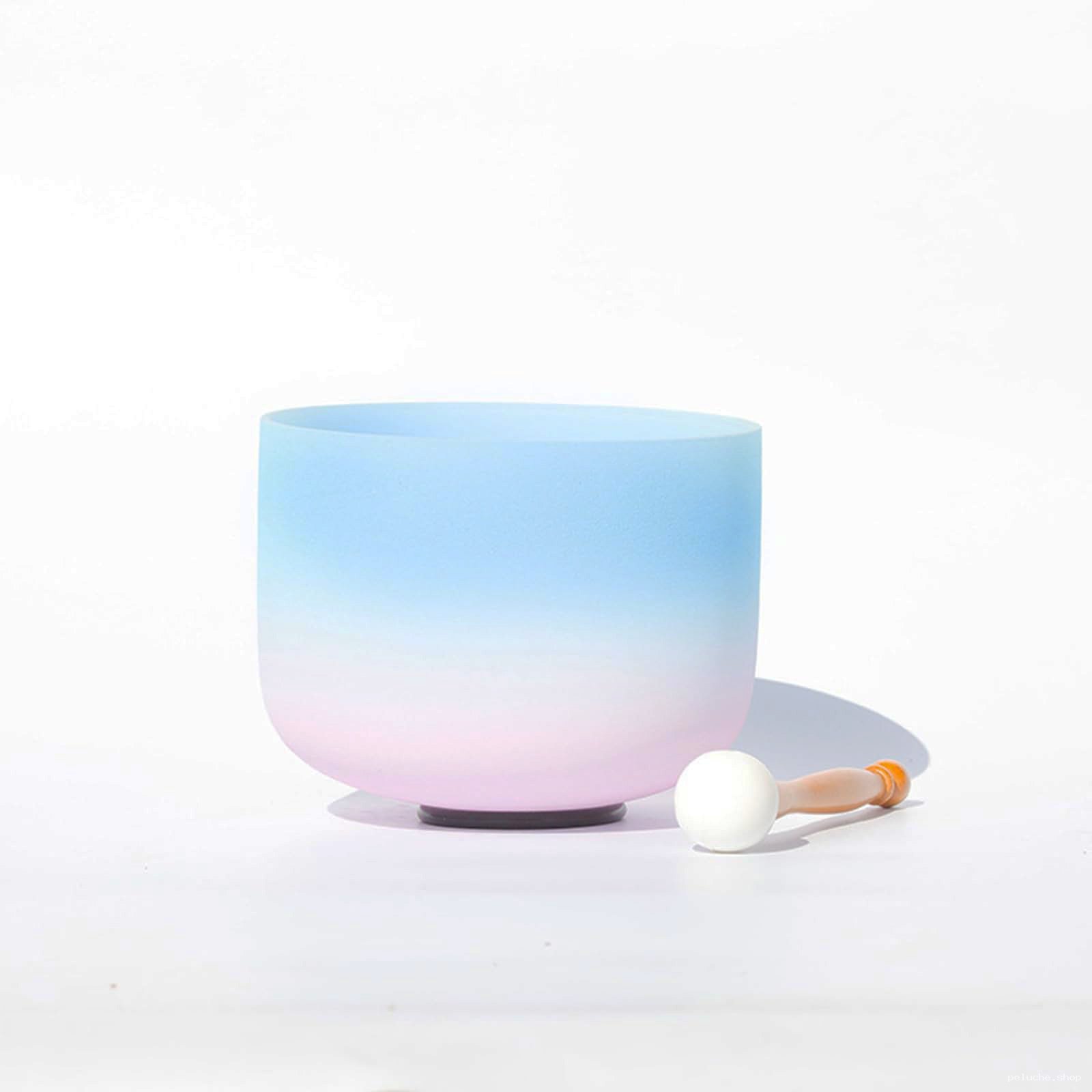Bol Chantant Cristal Dégradé Bleu Rose | Méditation & Yoga