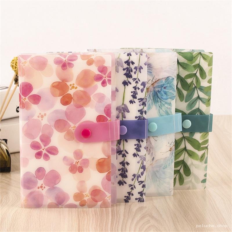 Organiseur A6 Portable | Chemises de Rangement Motifs Floraux