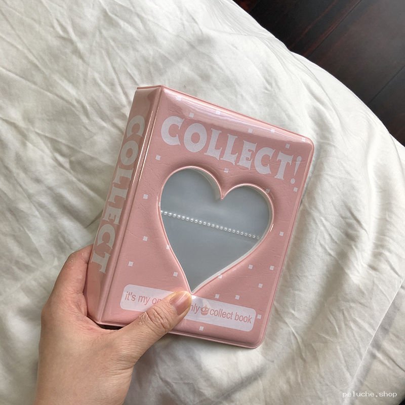 Mini Album Rose Collection K-Pop | Porte-Cartes Cœur