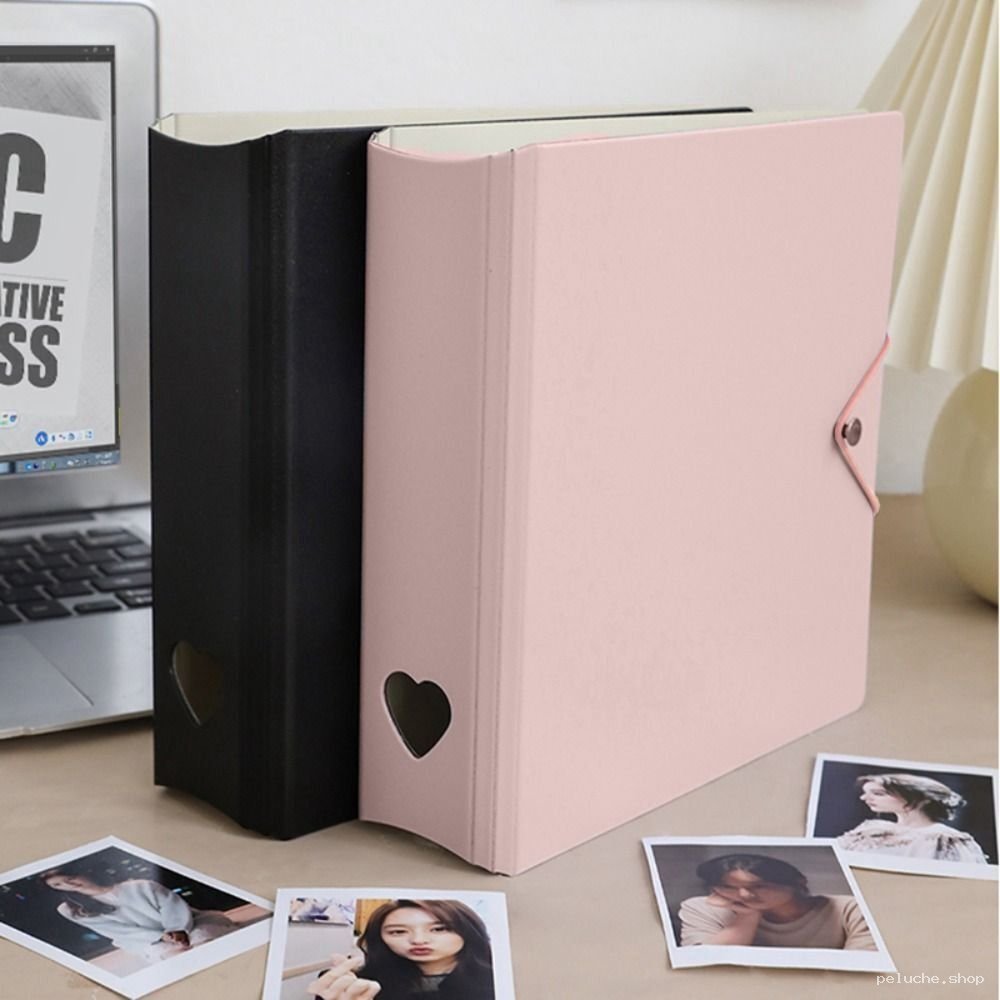 Classeur Cœur Kawaii pour Photos & Documents | Rose & Noir