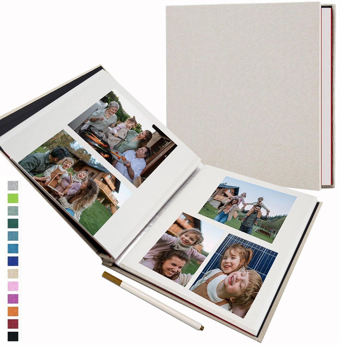 Album Photo Tissu Lin – Collectionnez Vos Souvenirs Précieux