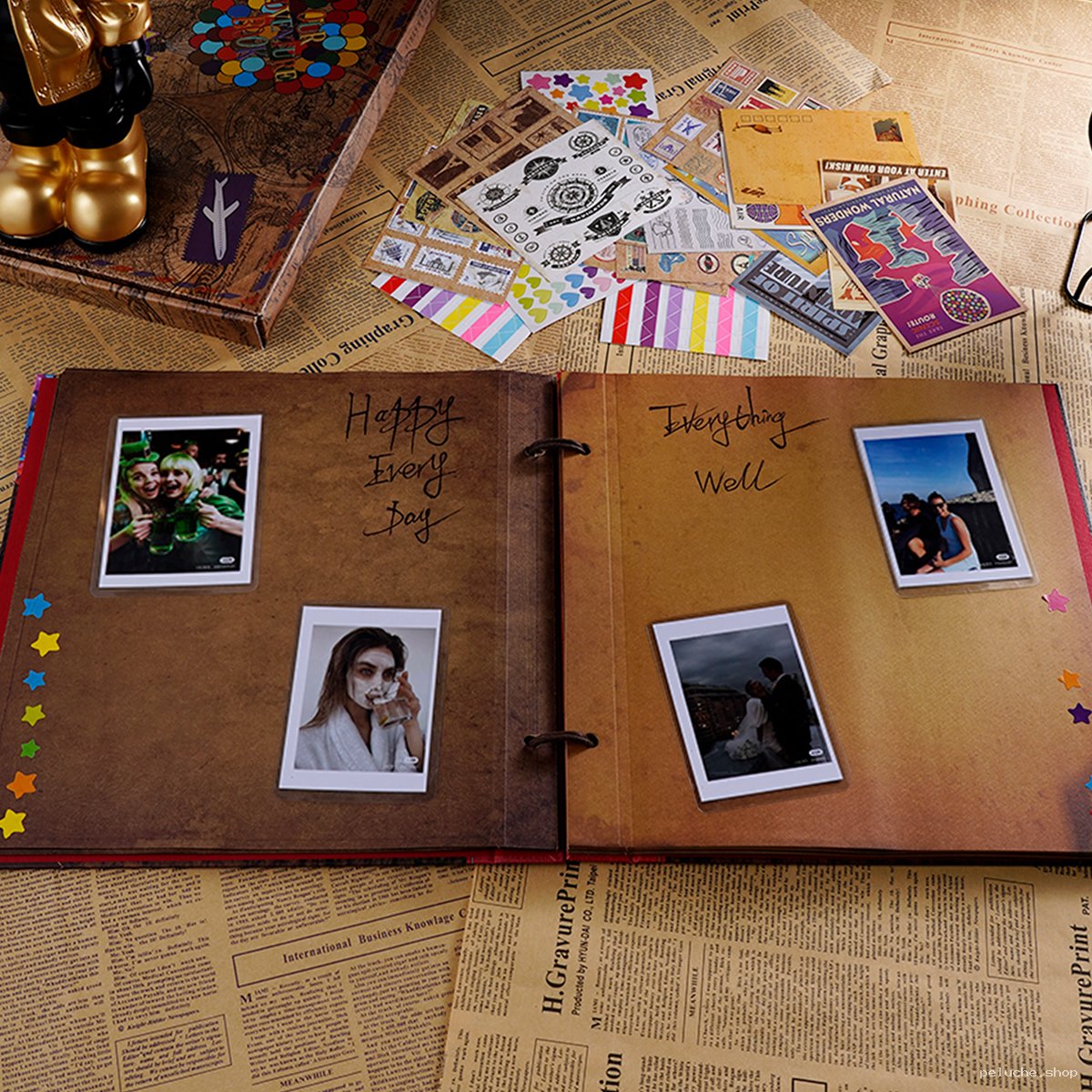Album Photo Vintage Kraft à Anneaux pour Vos Précieux Souvenirs