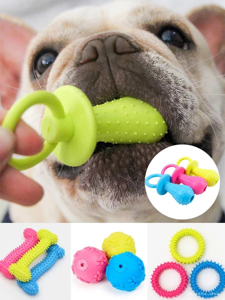 Jouets à mâcher pour chien résistants - Soin dentaire amusant