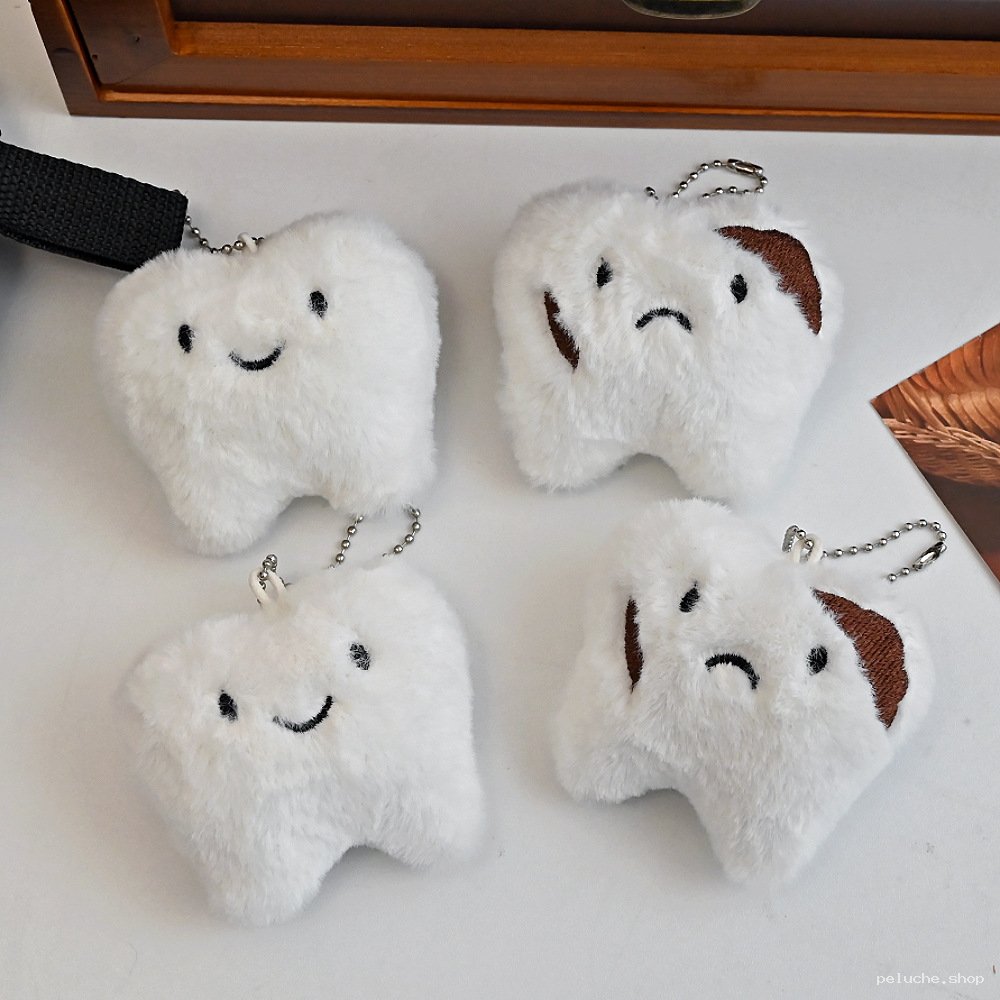 Porte-clés Peluche Dent Mignonne - Heureuse ou Carie