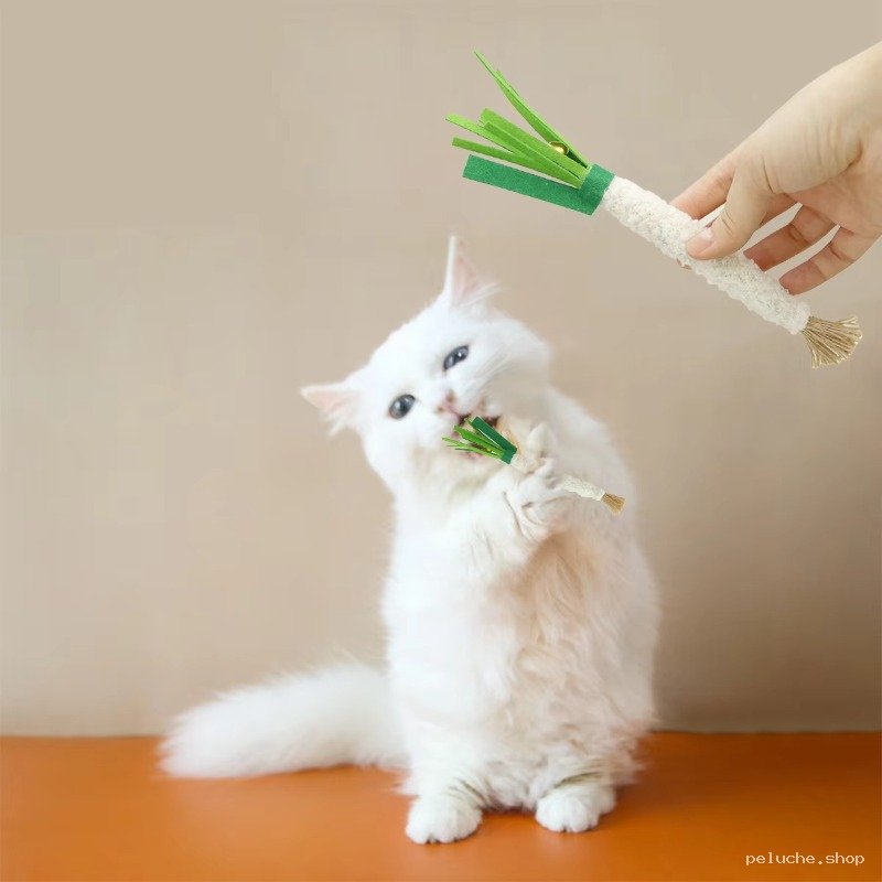 Jouet Chat Poireau à la Cataire - Amusant et Naturel