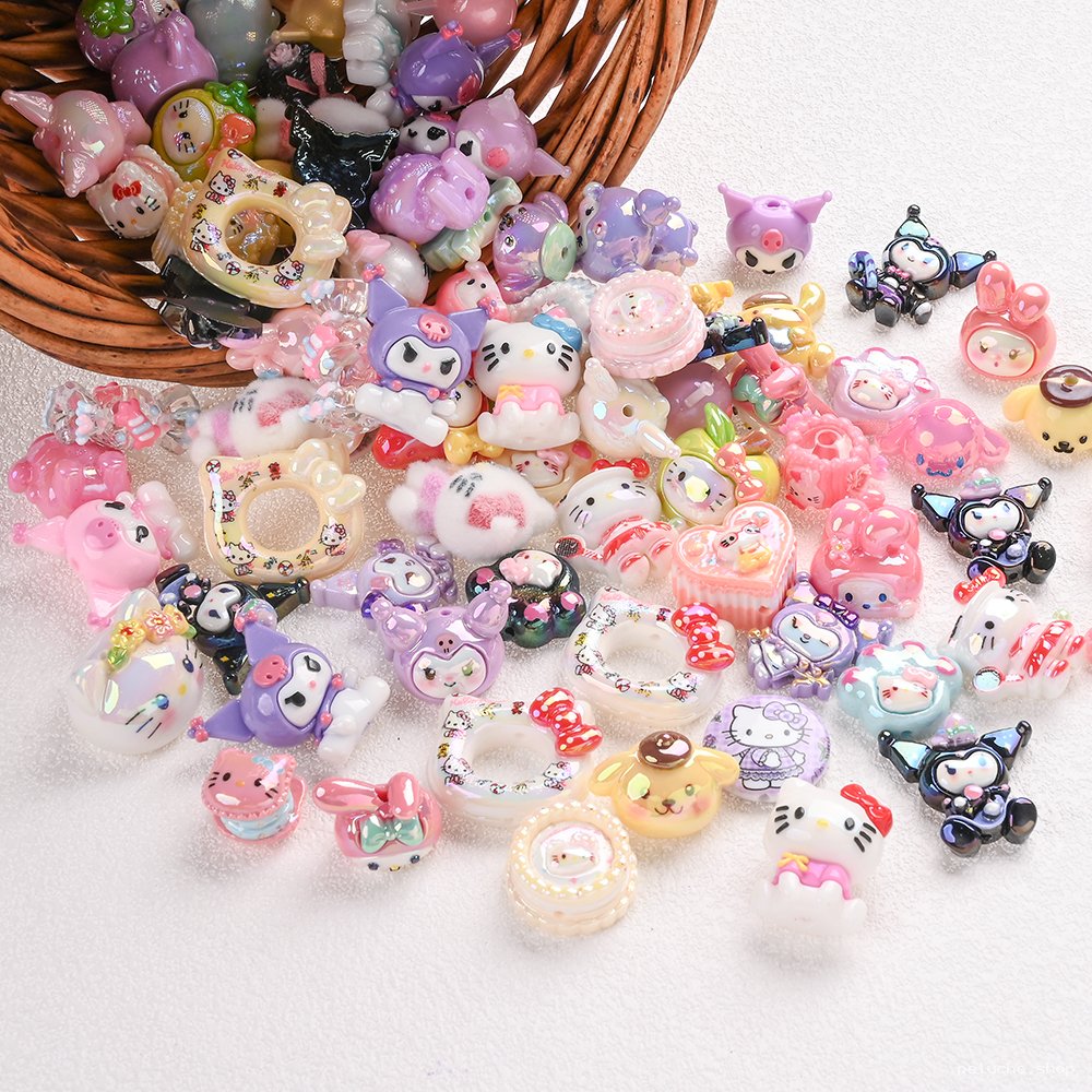 Charms Résine Kawaii Sanrio - Hello Kitty, My Melody, Kuromi