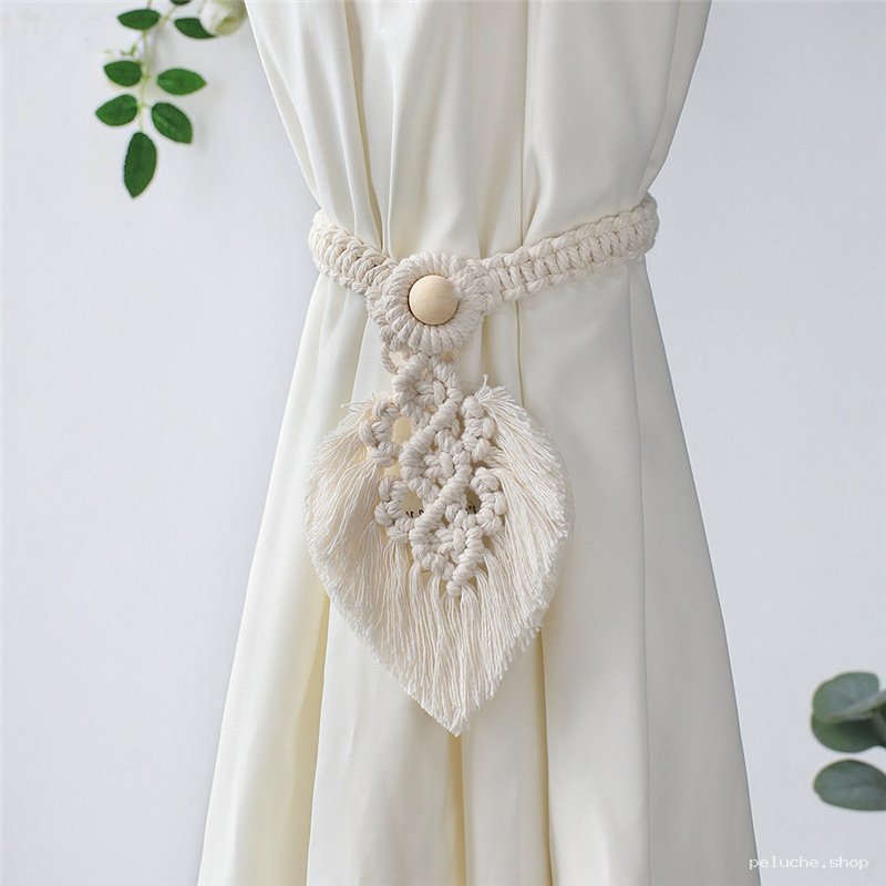 Embrasse rideau macramé style bohème | Décoration chic.
