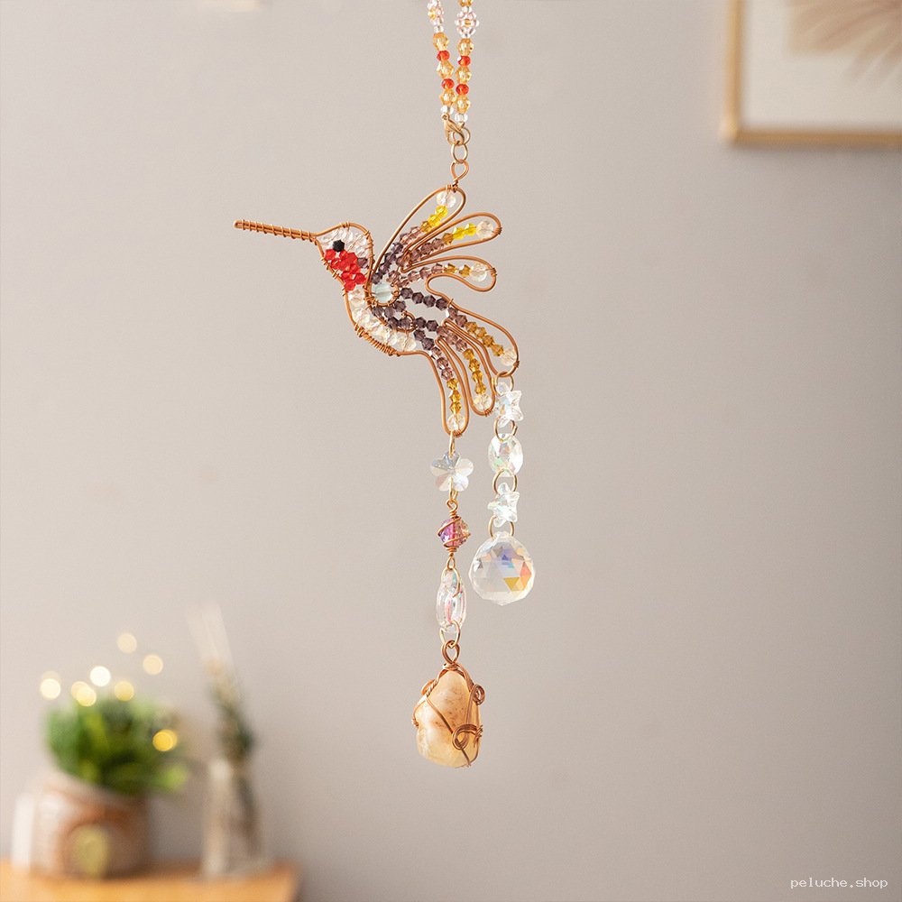 Attrape-soleil Colibri en Cristaux - Décoration Murale