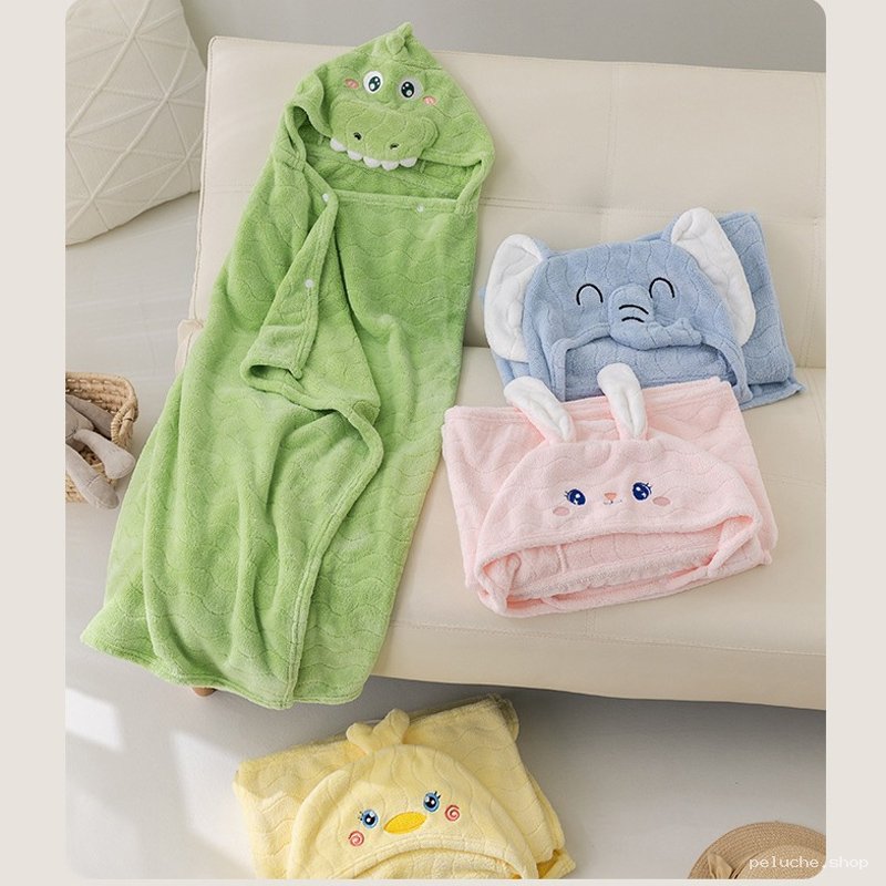 Serviette Capuche Animaux Enfants | Douceur et Fun