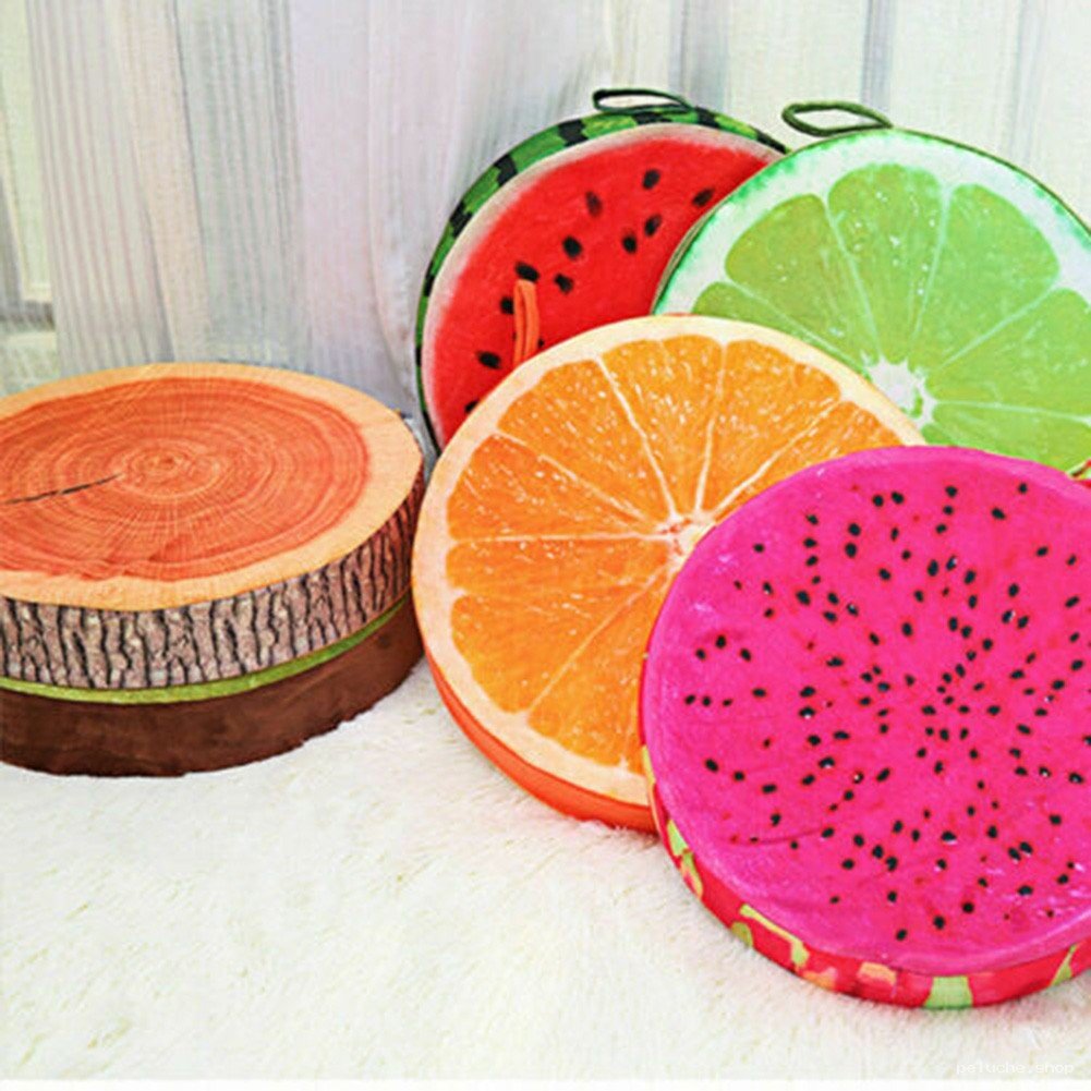 Coussins décoratifs fruits & tronc d'arbre - Originaux et douillets