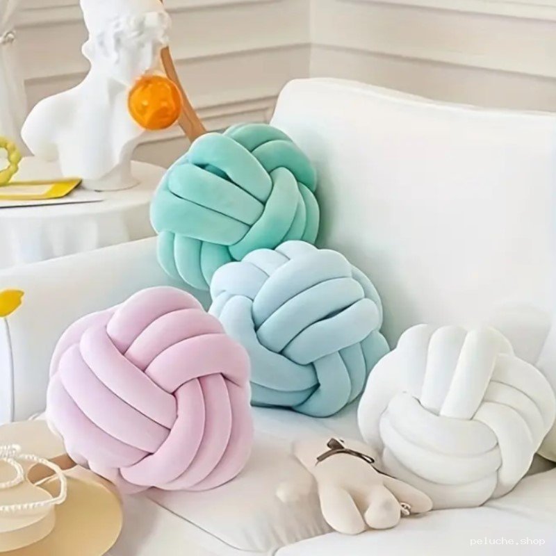 Coussin Nœud Décoratif Peluche – Confort et Style Moderne