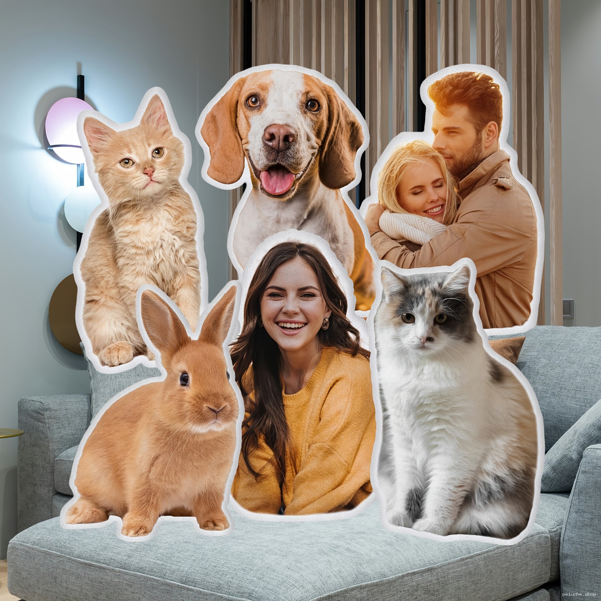 Coussin Peluche Personnalisé : Vos Photos en Forme Unique