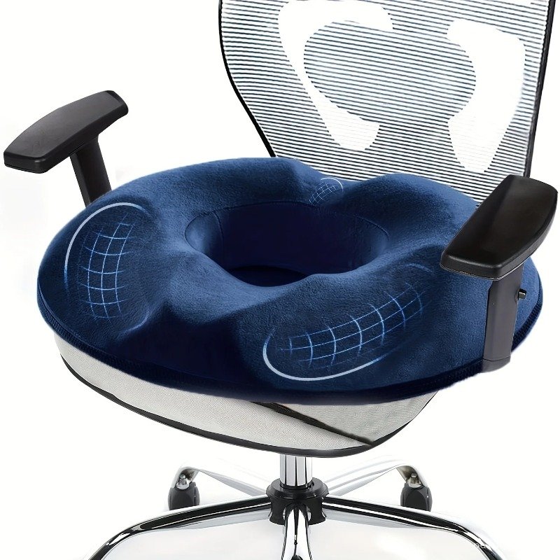 Coussin Ergonomique Coccyx Bleu | Confort Assise Bureau