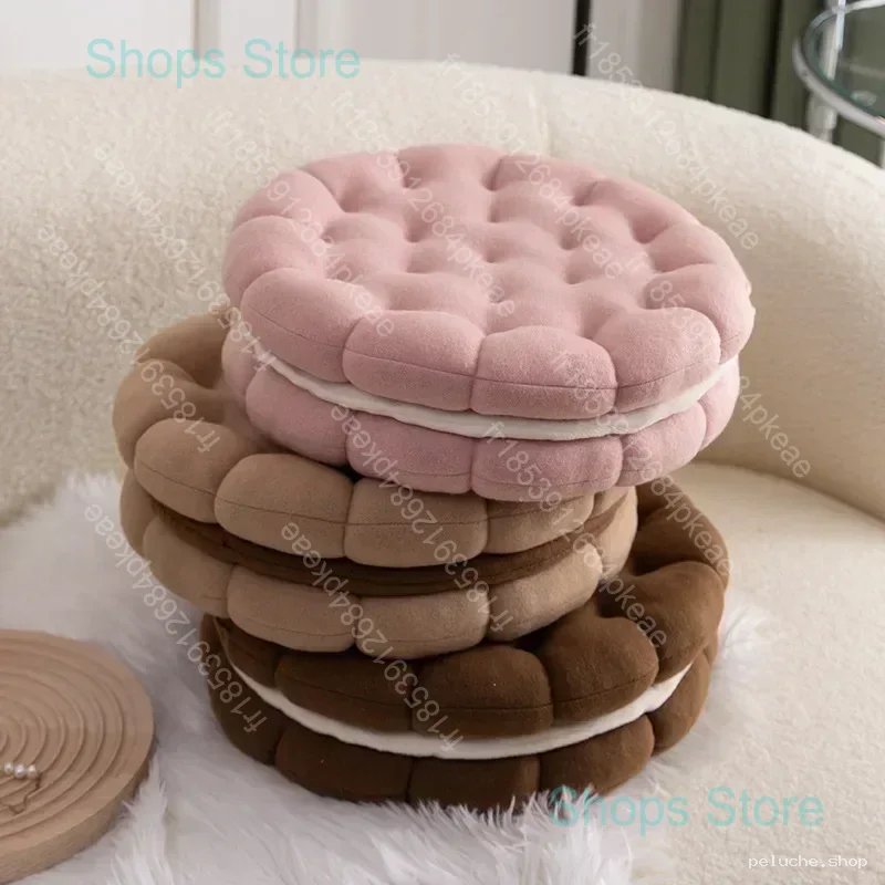 Coussins Biscuit Décoratifs - Confort Moelleux Original