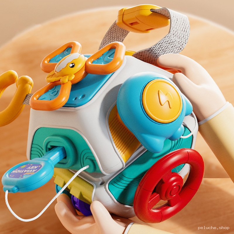 Jouet d'Éveil Multi-Activités pour Bébé - Cube Sensoriel