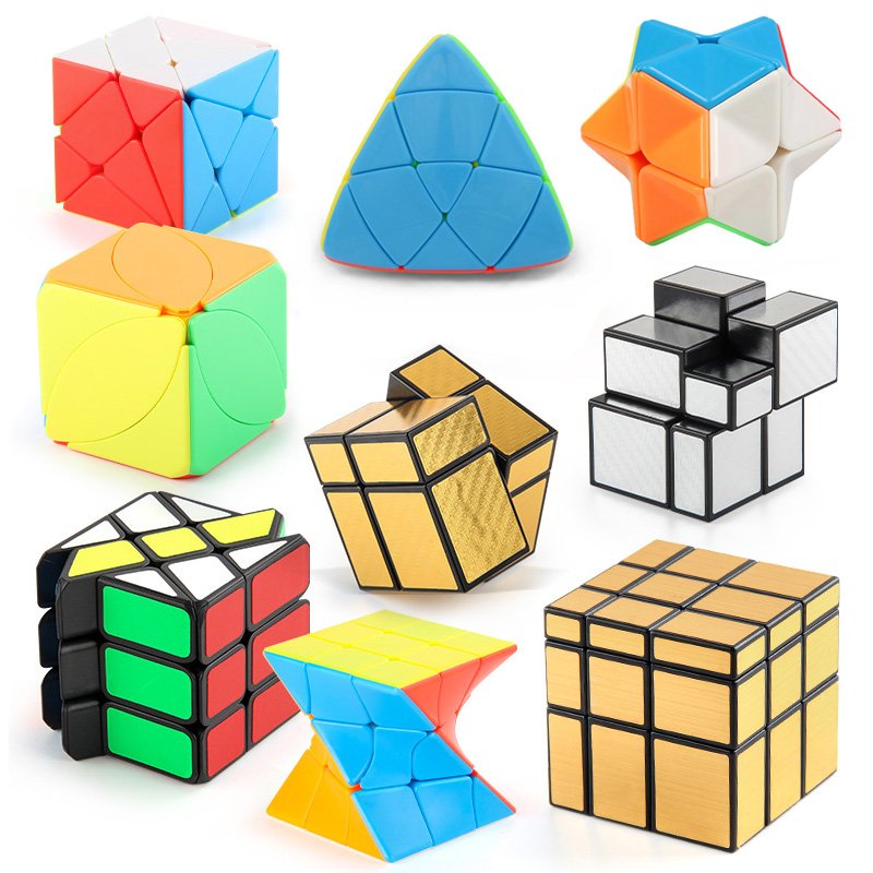 Collection de Cubes de Vitesse et Puzzles Originaux Variés