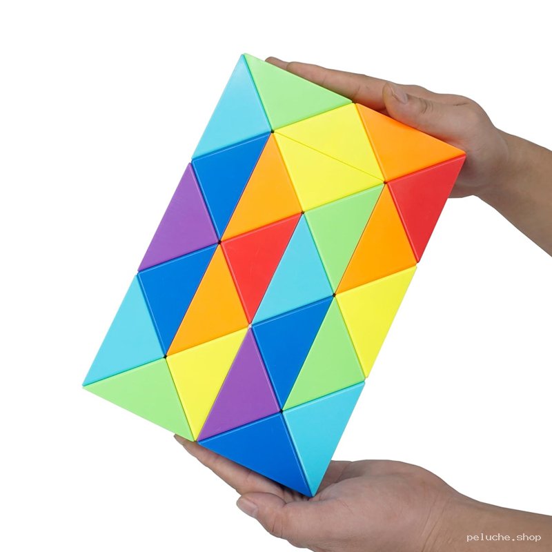 Puzzle Géométrique Triangles Couleurs Vives - Jeu Éducatif